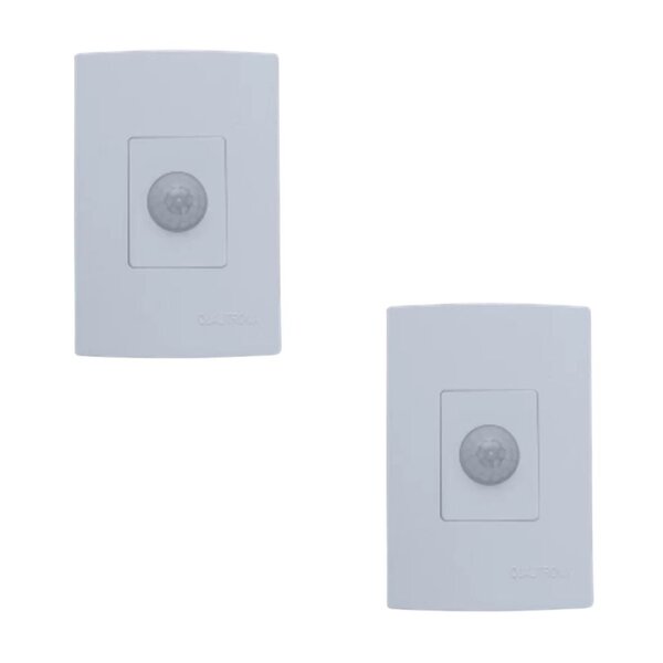 Kit Sensor De Presença | Embutir Sem Chave | Lente 180º | 6 F